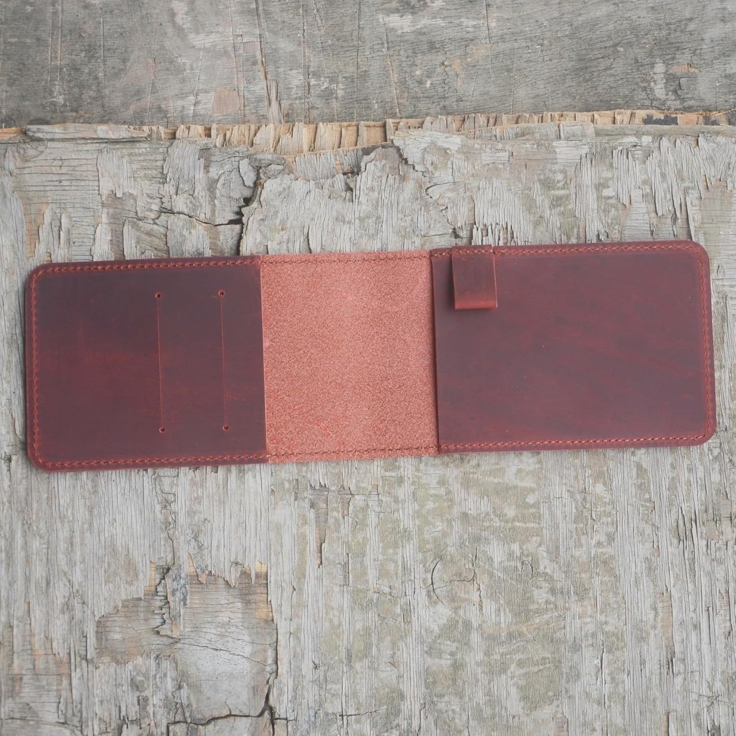 JJNUSA Leather Cover for Rite in the Rain Spiral Notebooks 3" x 5" Distressed Genuine Leather Cover for Memo Notebook Cover Pocket Notebook 3" x 5" (Red)