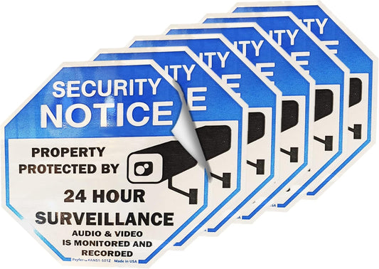 Psyfer® (Fade-Free) 6 Pack - 2⅝" UV Security Stickers [Made in USA]