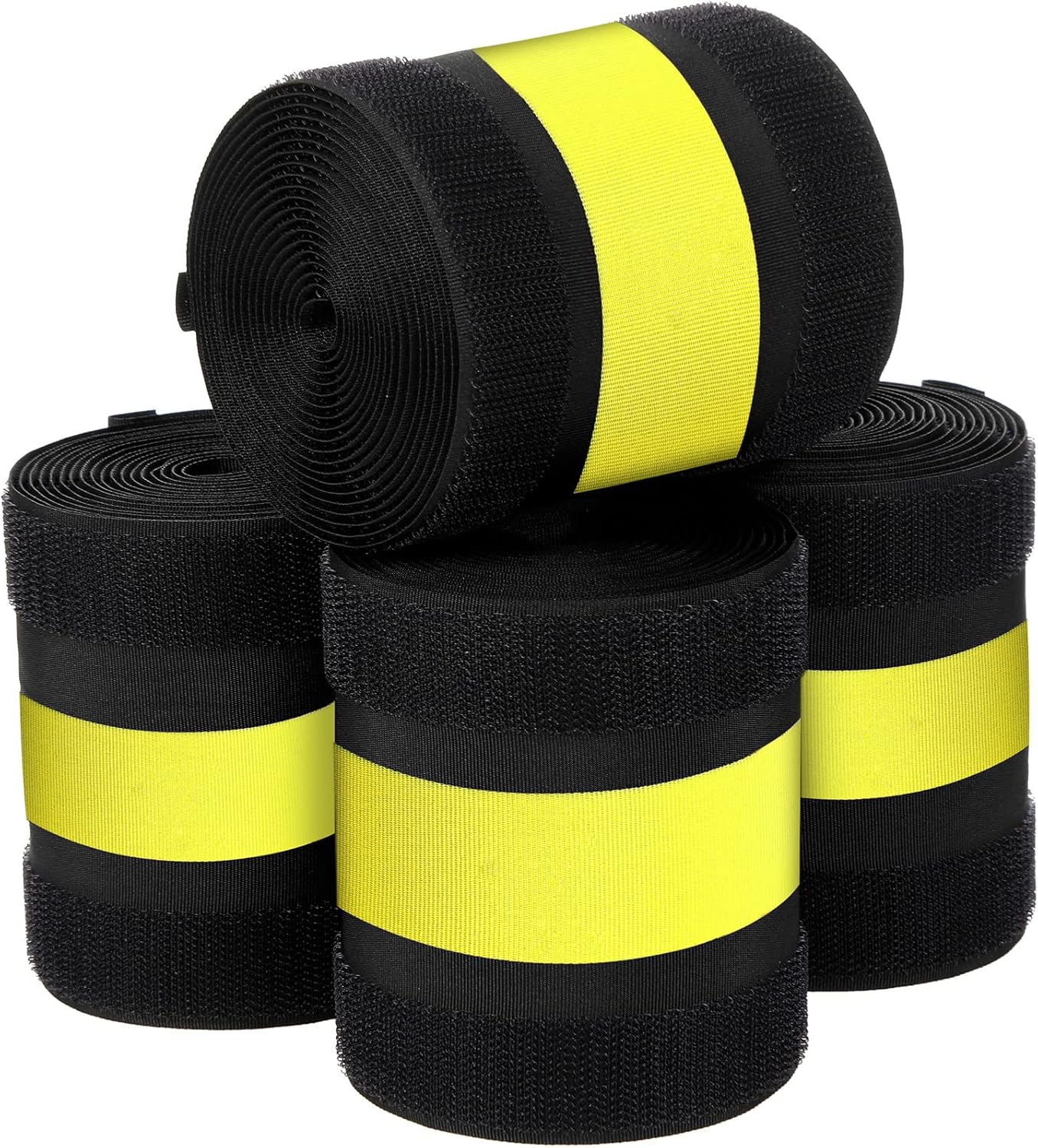 WILLBOND Carpet Cord Cover Cable Grip Floor Cover Cable Protector Management Only for Commercial Office Carpet(Black and Yellow,39.37 ft)