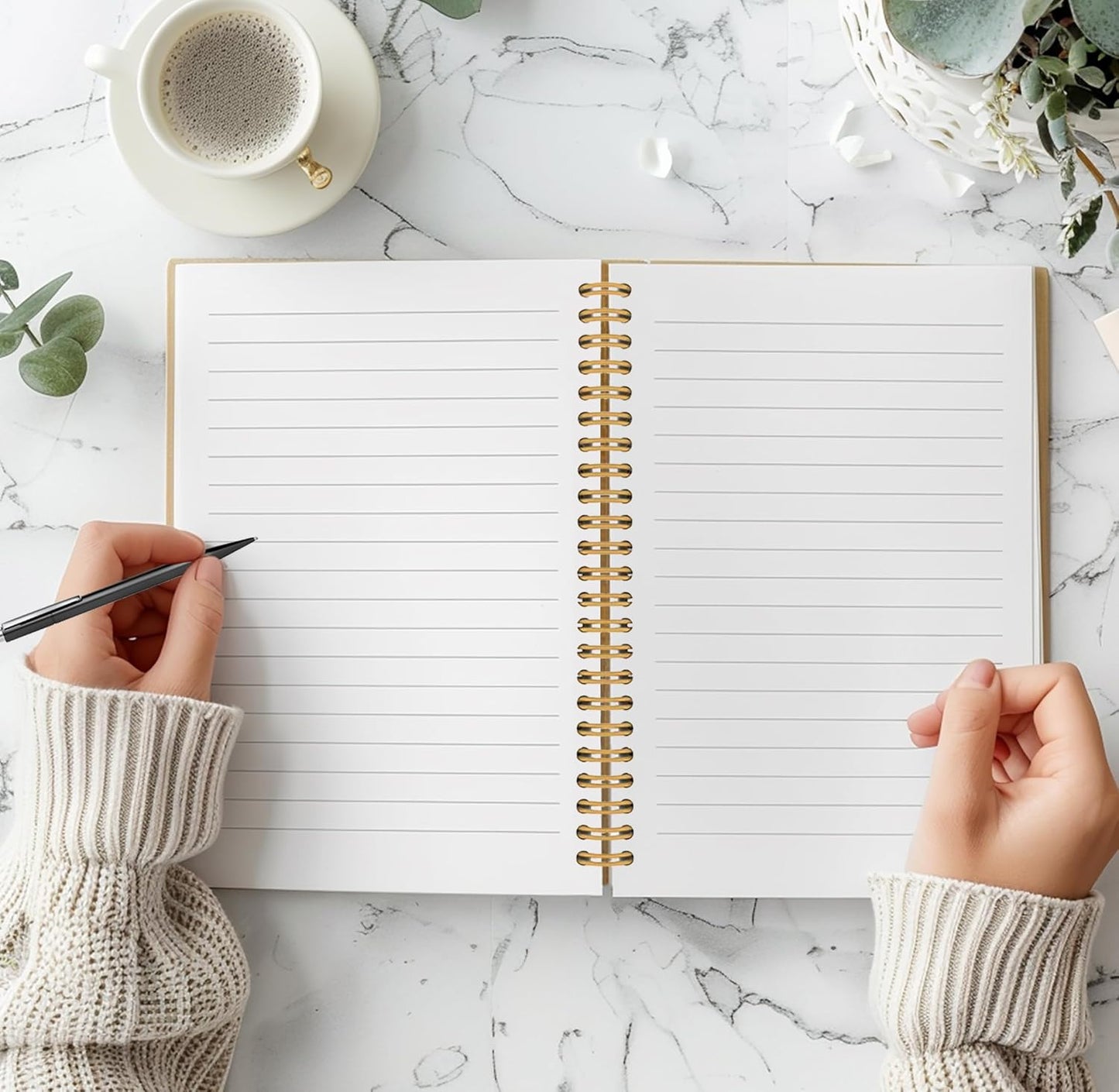 Floral Highland Cow Notebook - Western Cow Notebook, Highland Cow Office Supplies, Highland Cow Gifts, Cow Lover Gifts, Cute Cow Stuff, Cute Highland Cow with Lavender Spiral Notebook 5.5x8.3