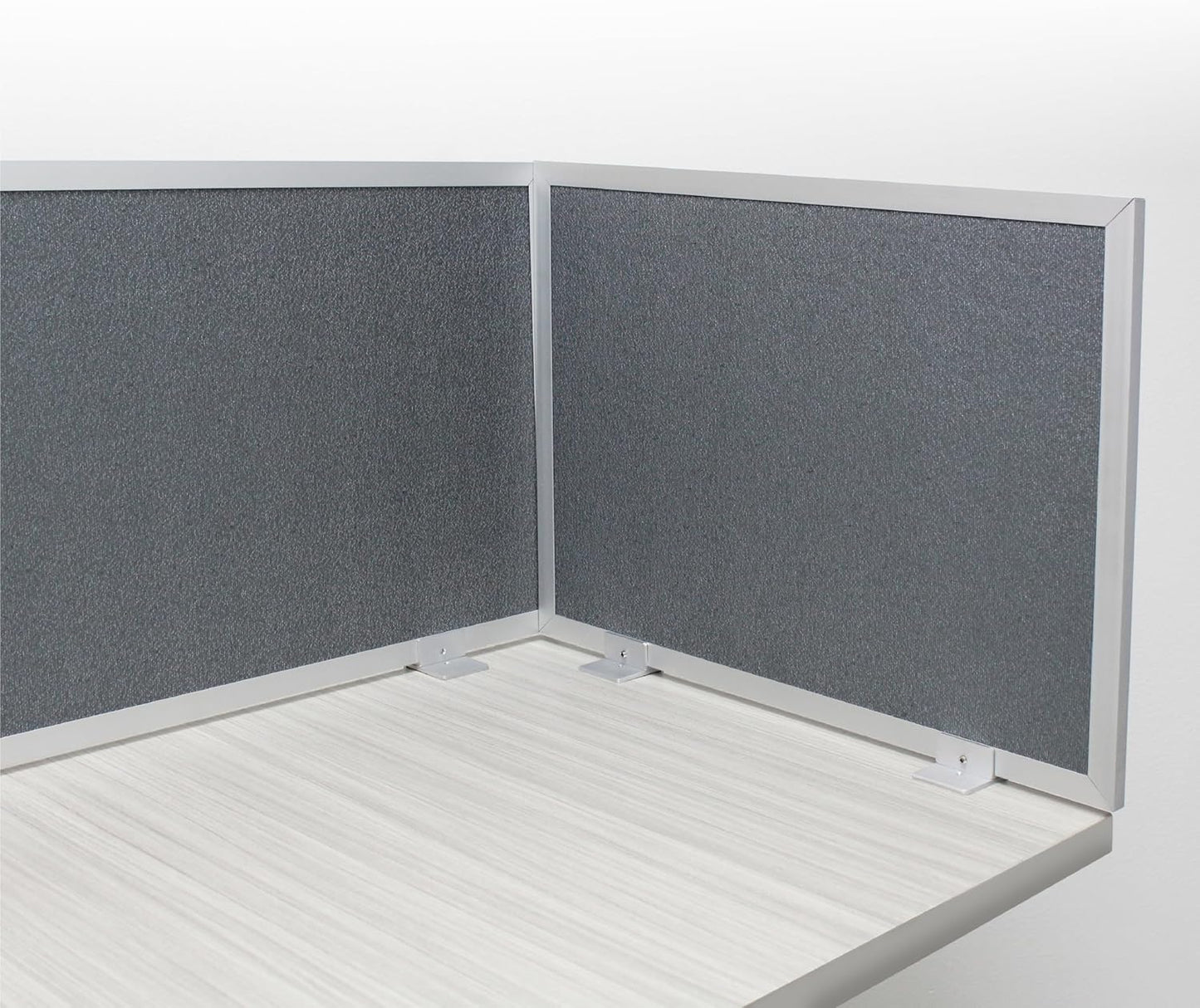 OBEX Acoustic Mounted Screen Privacy Panel Table Top Separator, Sound Blocking Desk Divider (Graphite, 18" X 60")