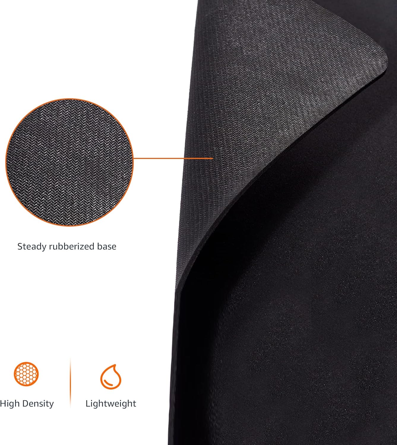 Amazon Basics Large Extended Computer Rectangular Mouse Pad, 16.7 x 35.7 inch, Black