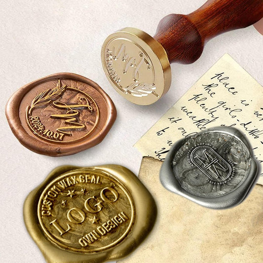 Custom Wax Seal Stamp Personalized Wedding Wax Seal Stamp with Handle for Crafting Wedding Invitation Envelopes Wine Decoration Christmas Gift