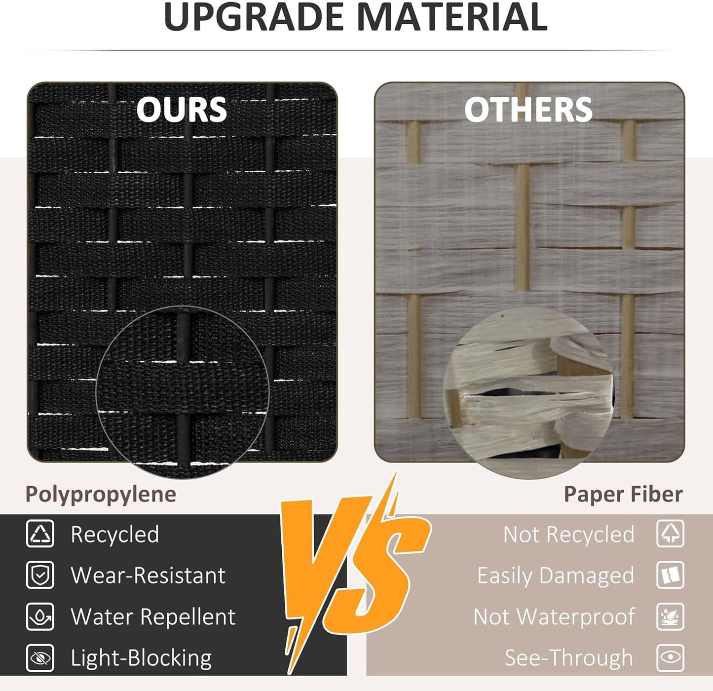 HOMCOM Room Divider, 8 Panel Folding Privacy Screen, 5.6' Tall Freestanding Wall Partition for Home Office, Bedroom, Black