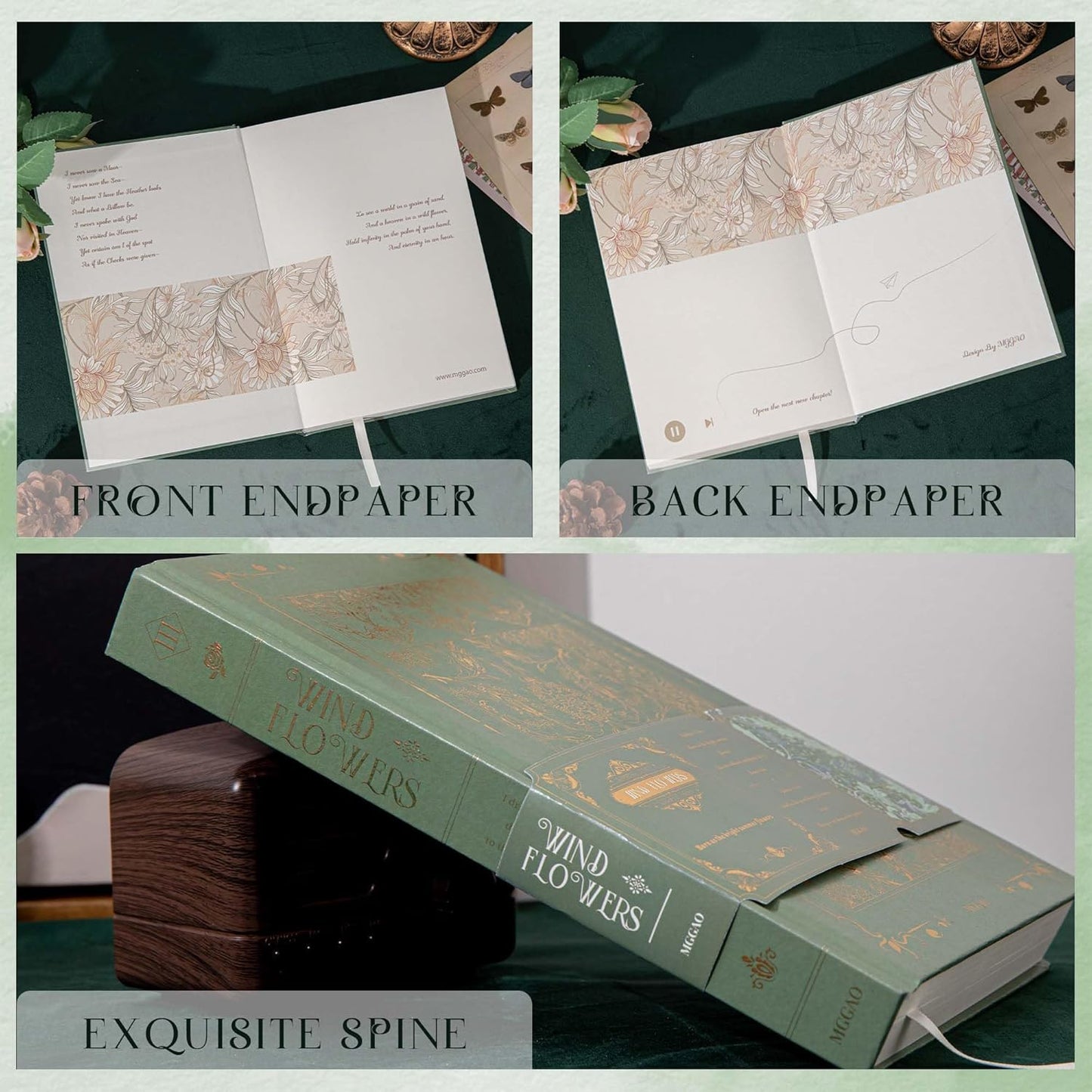 Hardcover Journal for Women Girls, A5 God Lined Journal Notebook, Cute Journal for Writing, Aesthetic Journal, College Ruled Notebook with 100 Gsm Thick Paper, 320 Numbered Pages