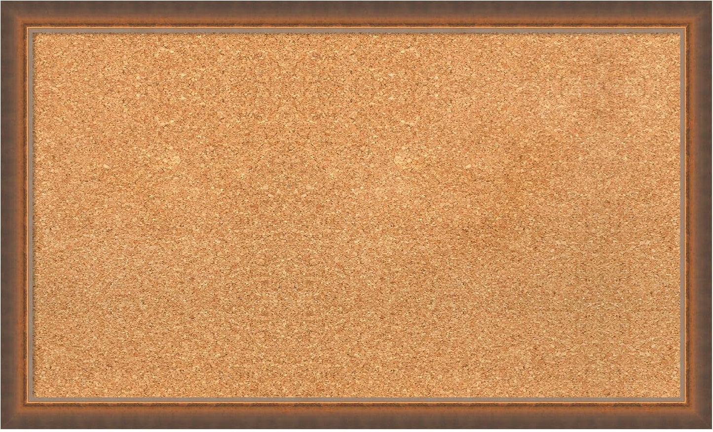 Amanti Art Natural Cork Board for Wall, 18x30 Vision Board with Bronze Frame, Medium Corkboard Office Decor for Home Organization, Modern Corkboard Pinboard to Display Items for Home Organization in