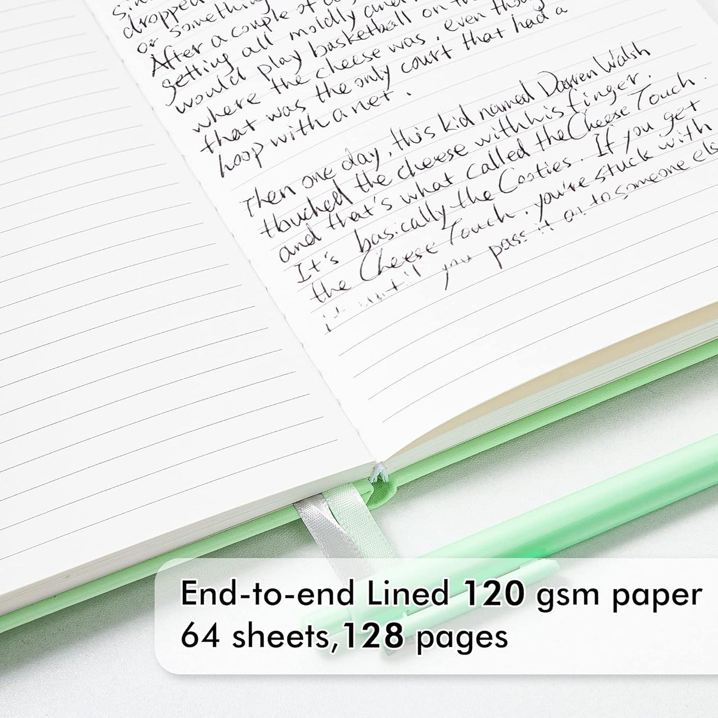 feela 5 Pack Notebooks Journals Bulk, Hardcover Classic Ruled Lined Journals with Pen Holder for Women Girls School Business Supplies, with 5 Black Pens, 120 GSM, 5.1”x8.3”, A5, Pastel Colors