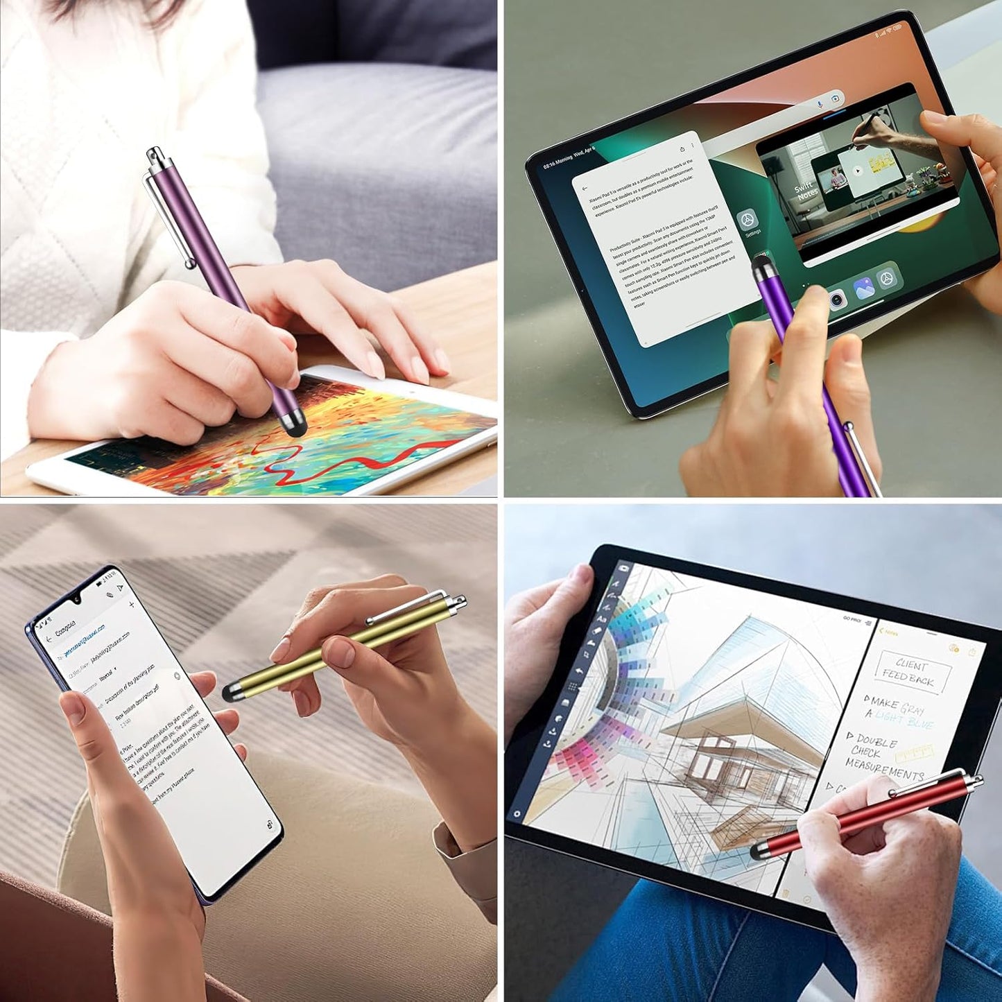 Stylus Pens for Touch Screens,SLKIJDHFB 30 Pack Universal Capacitive Touch Screen Pens for iPad,Tablets,Smartphones,All Universal Touch Screen Devices