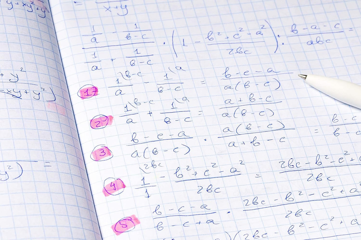 Better Office Products Quad Ruled Composition Book Notebook, 12 Pack, Hardcover 4x4 Graph Ruled Paper, 80 Sheets, 9.75" x 7.5", Assorted Color Covers, 12 Pack