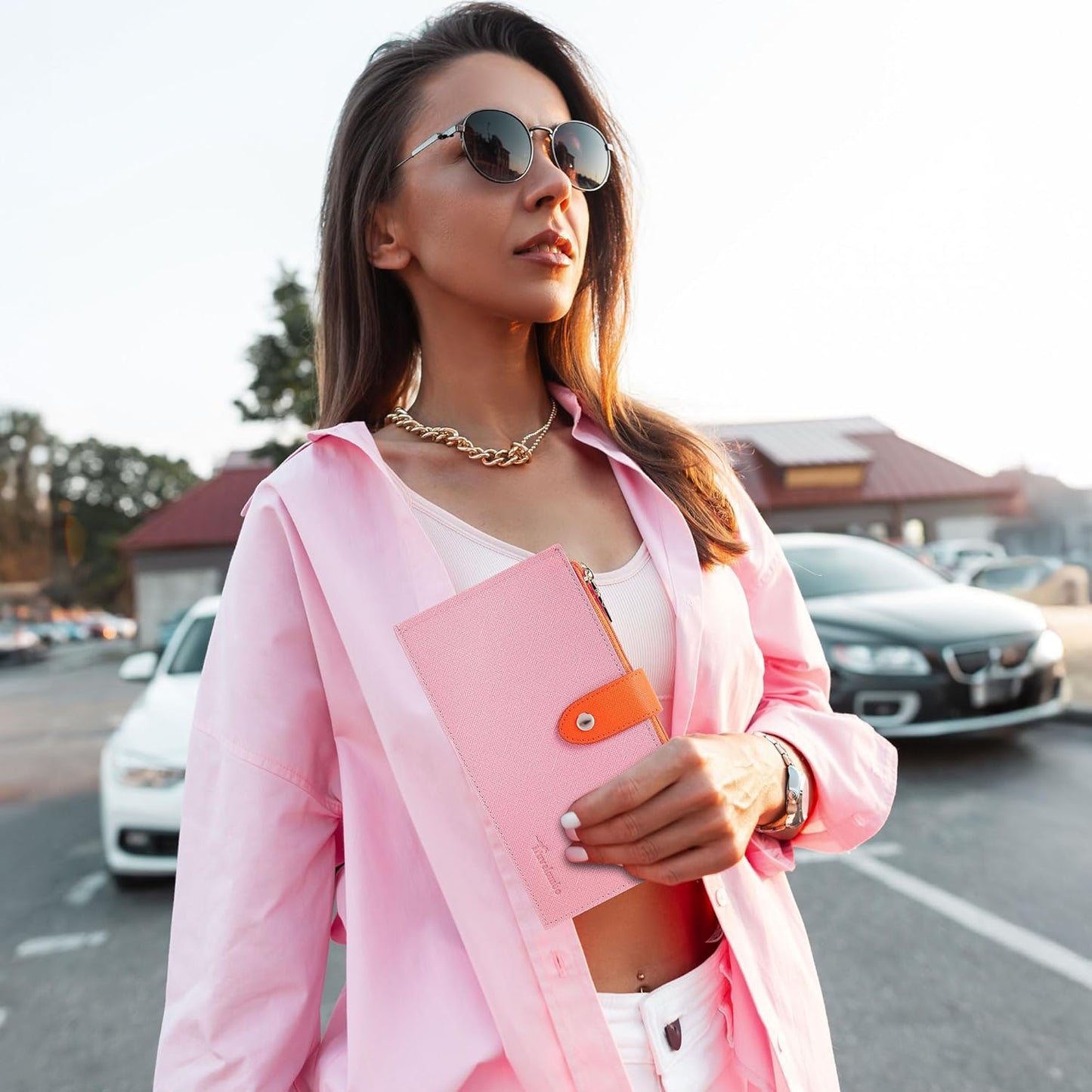 Travelambo RFID Wallet Women Bifold Multi Card Wallet Case with Zipper Pocke Credit Card Holder for Women