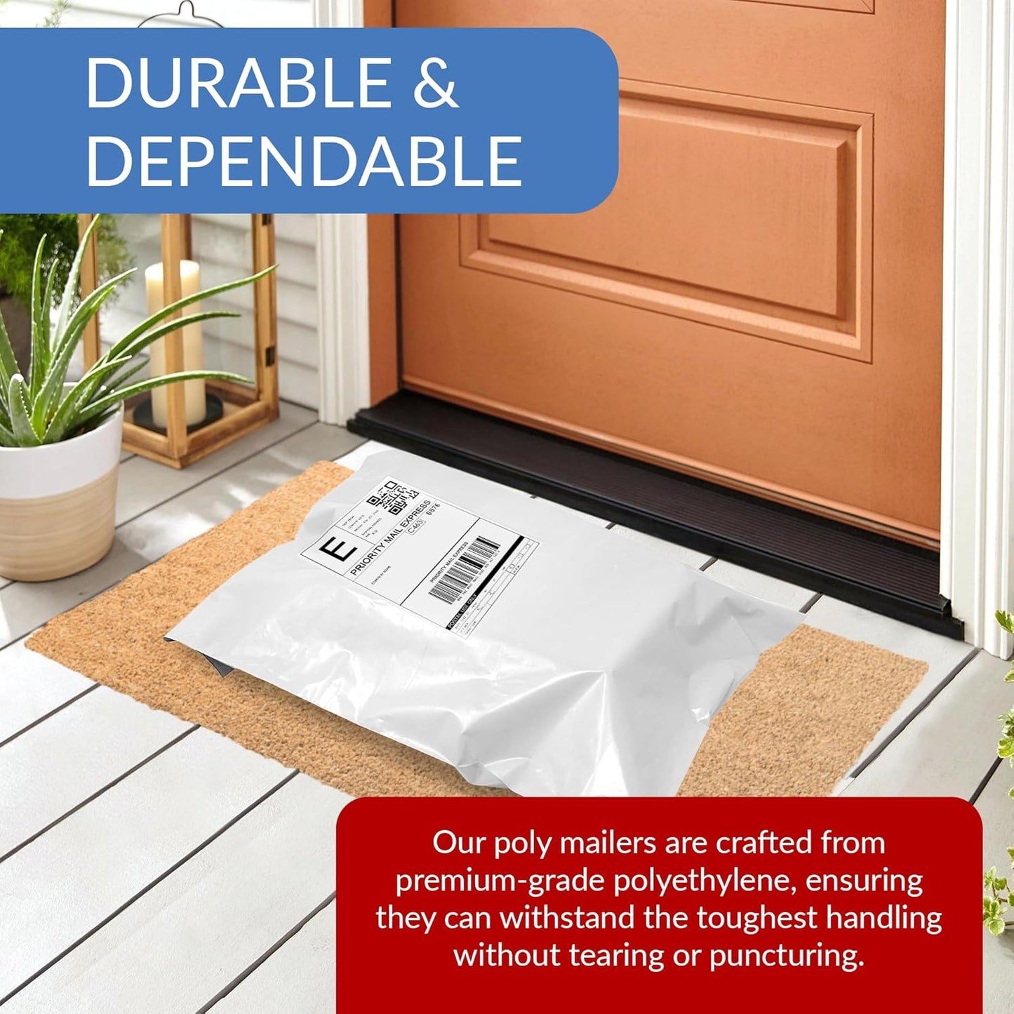 Reli. Poly Mailers 10x13 | 500 Pcs Bulk | Envelopes | White Packaging Bags for Shipping | Non-Padded Polymailers, Self Sealing Shipping Bags for Clothing, Bulk (White)