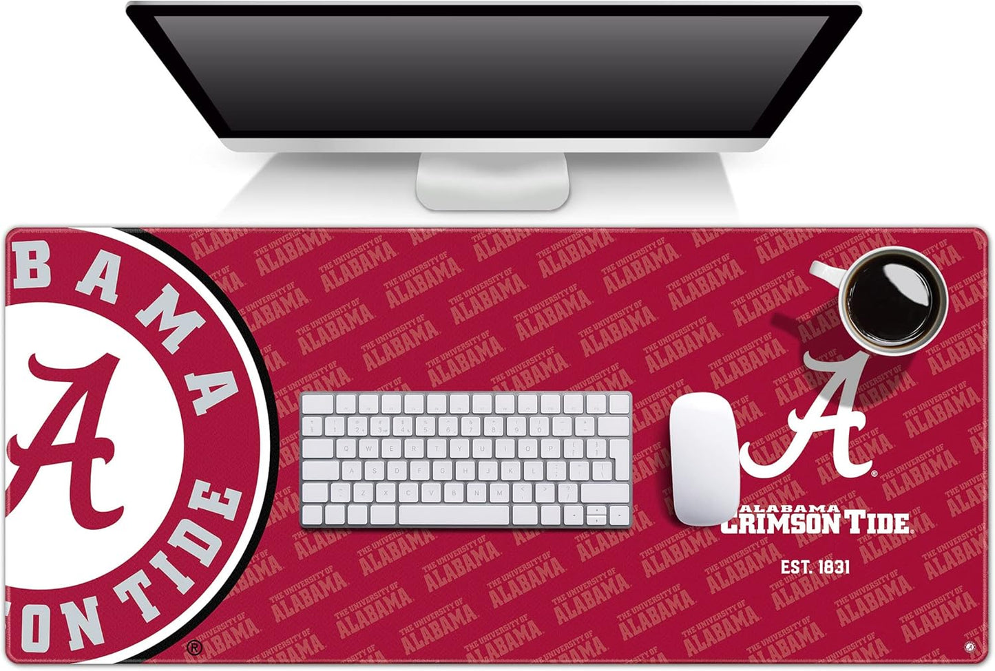 YouTheFan NCAA Alabama Crimson Tide Logo Series Desk Pad