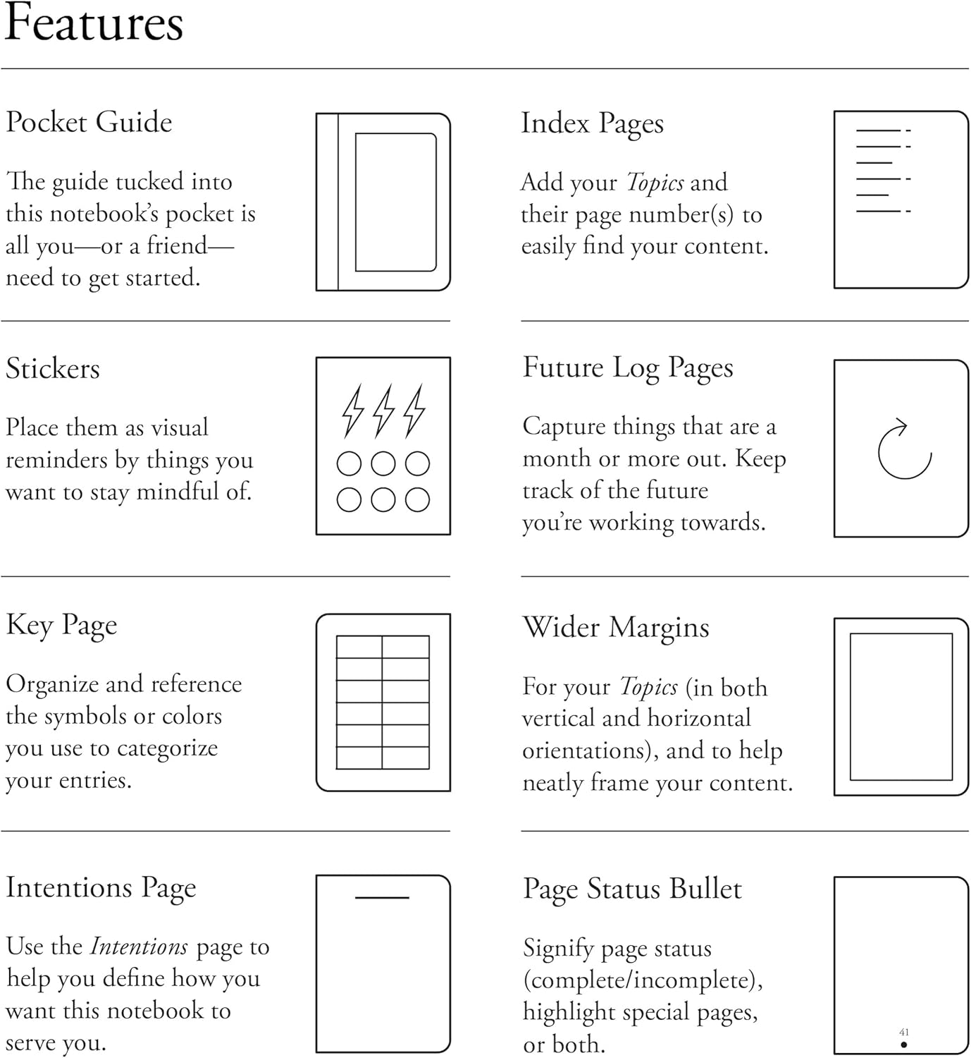 LEUCHTTURM1917 The Official Bullet Journal Edition 2 - Notebook Built for BuJo, Medium A5 204 Pages of 120gsm Paper, with Bujo Pocket Guide (Yellow24)