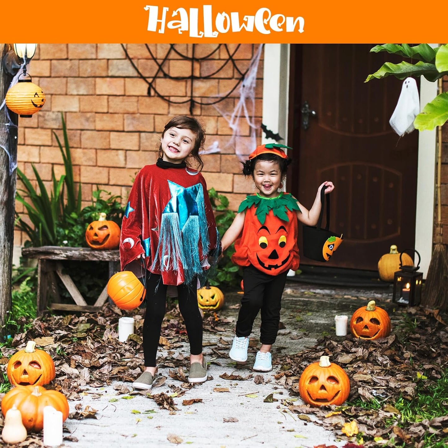 SFAIH Halloween Acrylic Creative Markers - 24 Colors 3mm Replaceable Nibs, Ultra-High Coverage, Large Ink Capacity, Drawing Markers for Pumpkin Painting, Graffiti Wood Fabric Rock Glass DIY Crafts