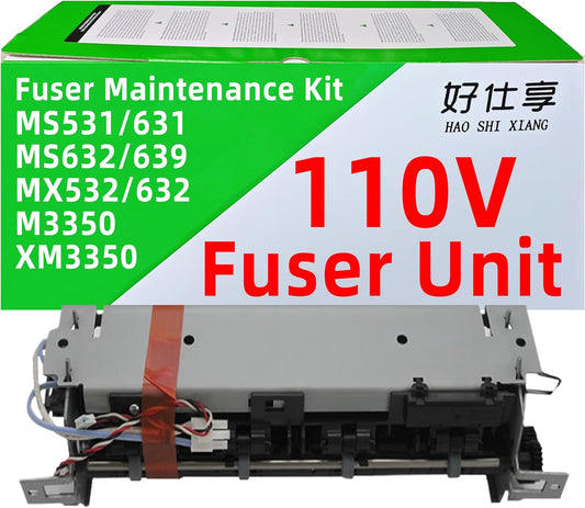 Fuser Unit Fuser Maintenance Kit Remanufactured Compatible with Lexmark MS531 MS631 MS632 MS639 MX532 MX632 XM3350 M3350 MS531dw MS631dw MS632dwe MX532adwe MX632adwe Printer (Fuser Unit-110V)