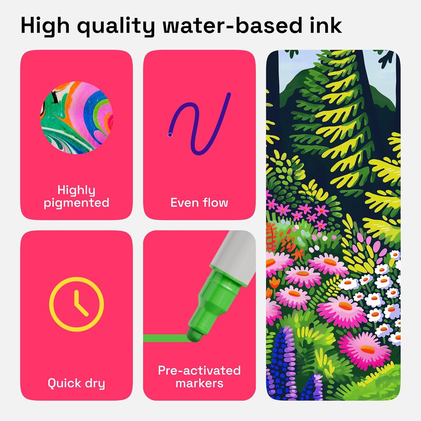 ARTISTRO Vibrant Acrylic Paint Markers for Rock, Fabric, Glass, Wood, Paper, Ceramic, Canvas & More - 12 Dual-Tip Paint Pens (Dot & Fine) - Quick Dry, Teacher Classrooms Must Have, Drawing Markers