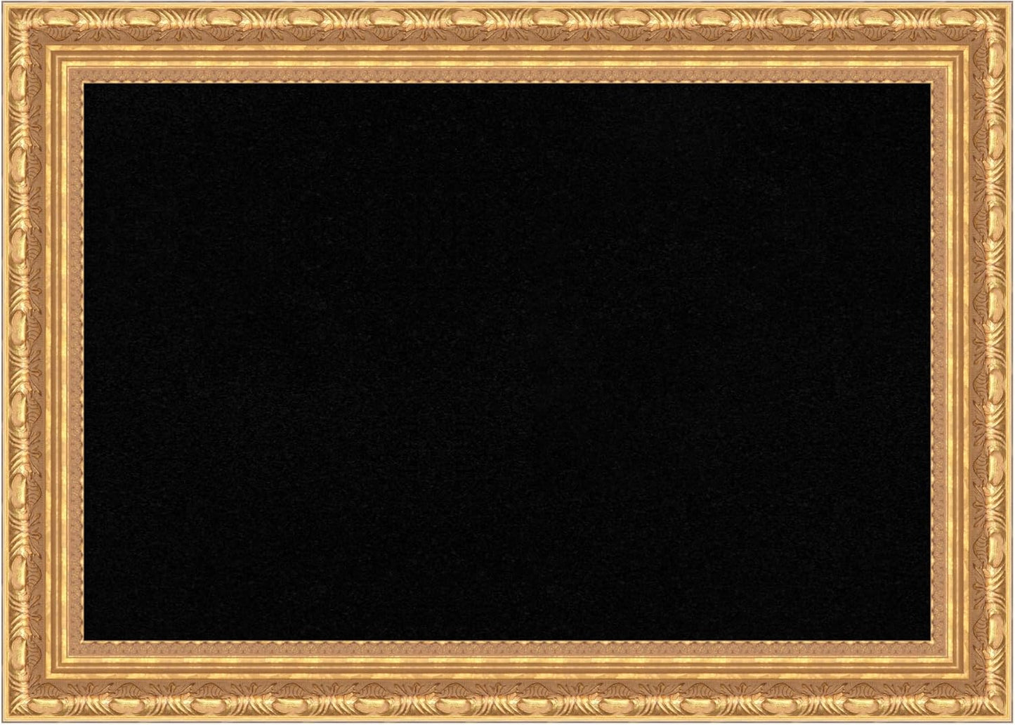 Amanti Art Black Cork Board for Wall, 20x28 Vision Board with Gold Wood Frame, Medium Corkboard Office Decor for Home Organization, Traditional Corkboard Pinboard to Display Items for Home