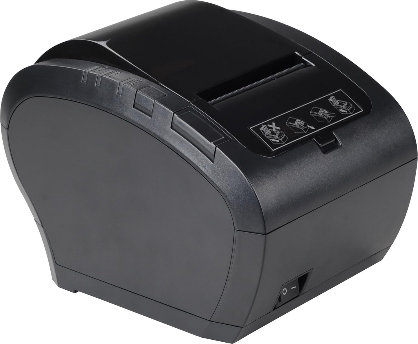 MUNBYN WiFi POS Receipt Printer, 80mm Thermal Receipt Printer with USB/LAN/RS232 Port,Compatible with Android/Windows/iOS, Retailer and Restaurant Kitchen Use, Wall Mount, Black