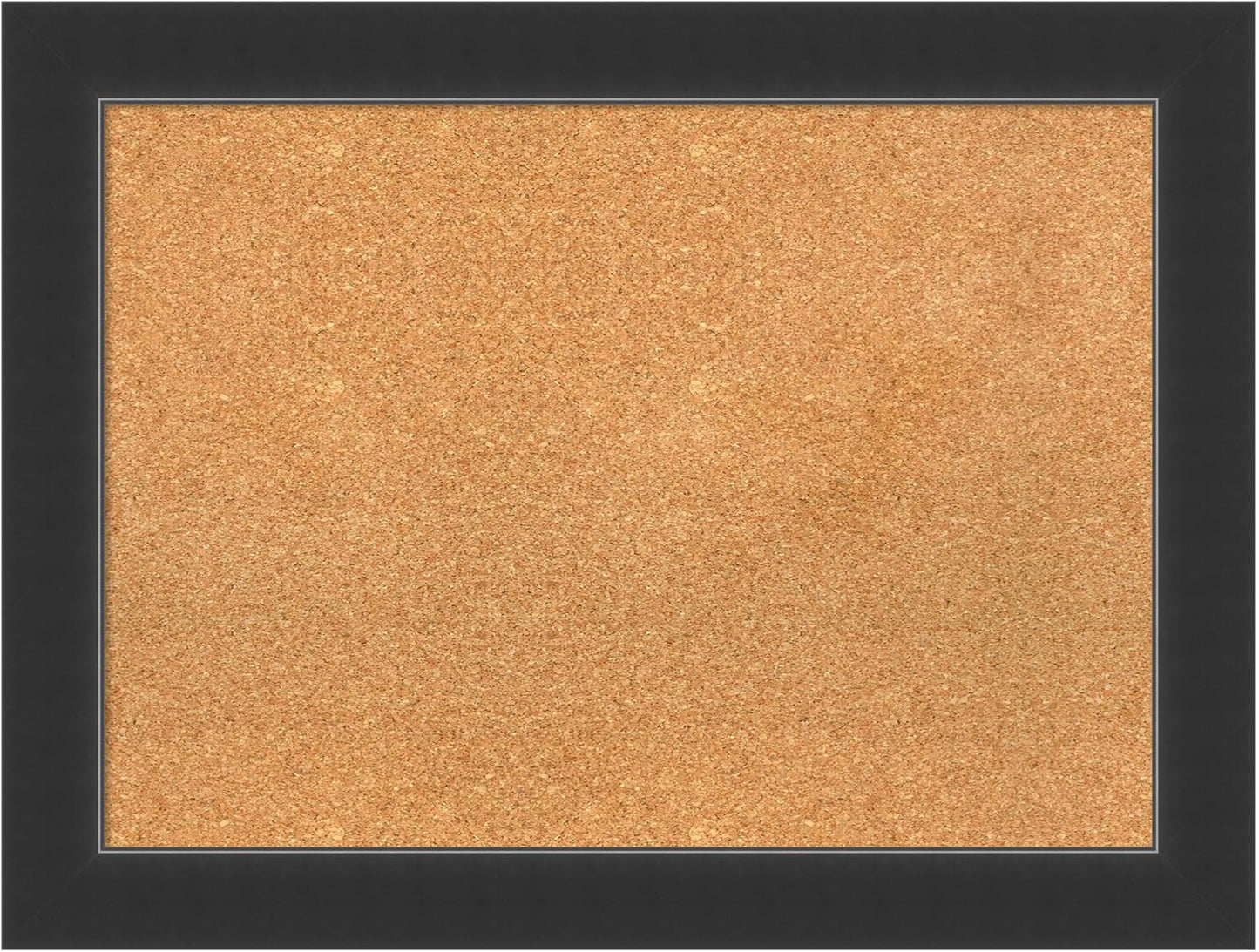 Amanti Art Natural Cork Board for Wall, 25x33 Vision Board with Black Wood Frame, Medium Corkboard Office Decor for Home Organization, Modern Contemporary Corkboard Pinboard to display items for home