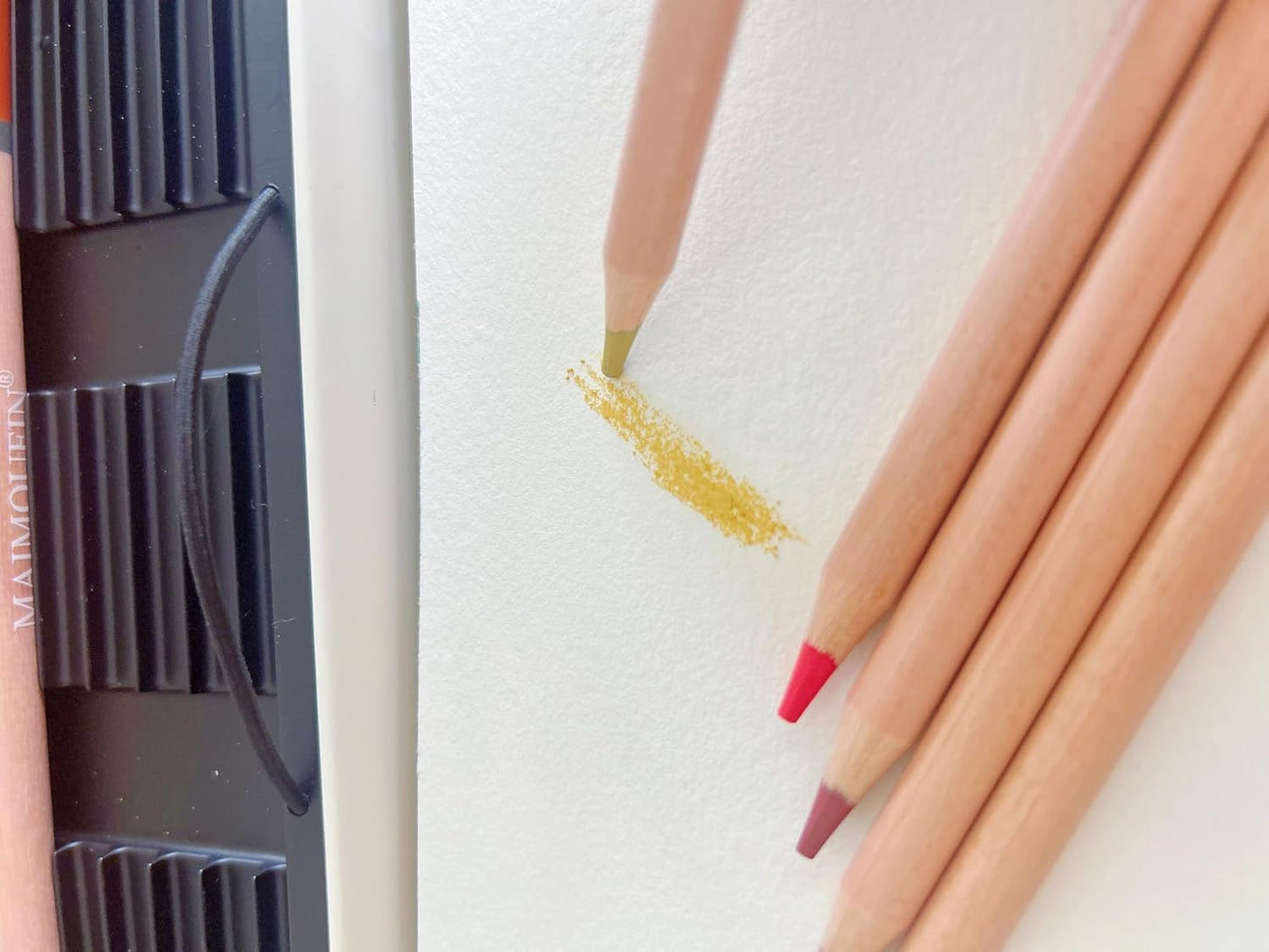 Soft Pastel Pencils 24 Colors Vibrant Drawing Pencil Set Professional Grade Pastels Art Supplies for Drawing Sketching Coloring (Brown)