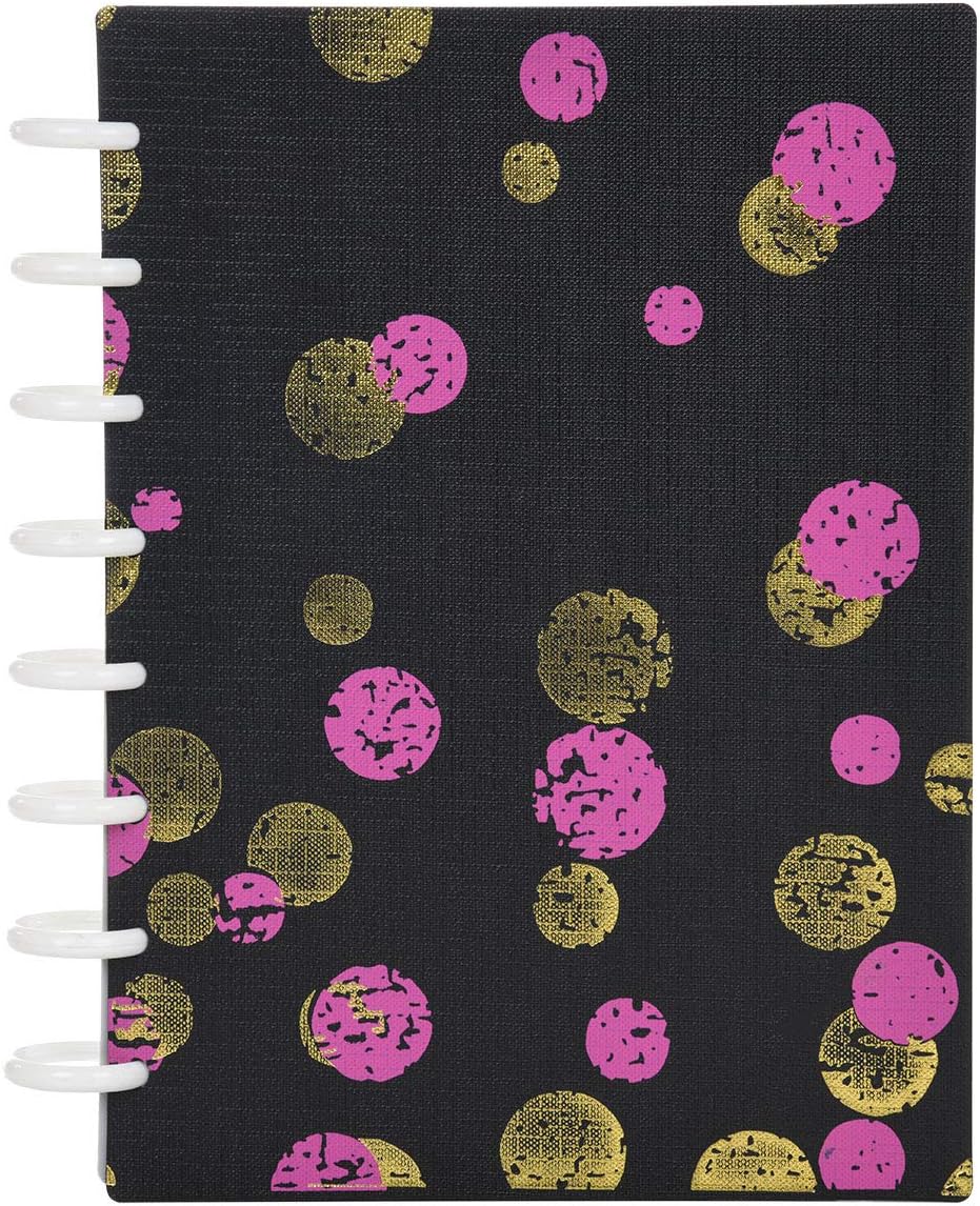 Talia Discbound Notebooks, Planner, Customizable, (xBounce Maroon, Junior (5.5in x 8.5in))