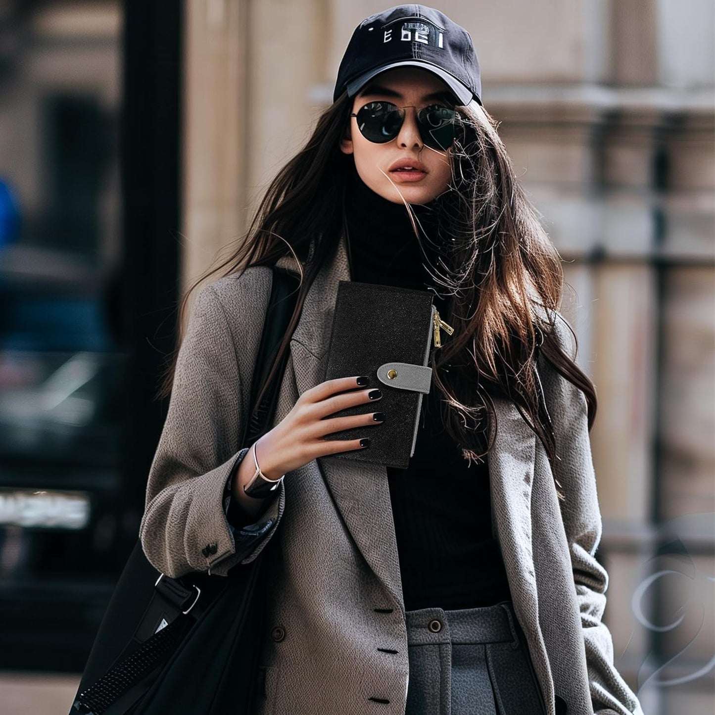 Travelambo RFID Wallet Women Bifold Multi Card Wallet Case with Zipper Pocke Credit Card Holder for Women