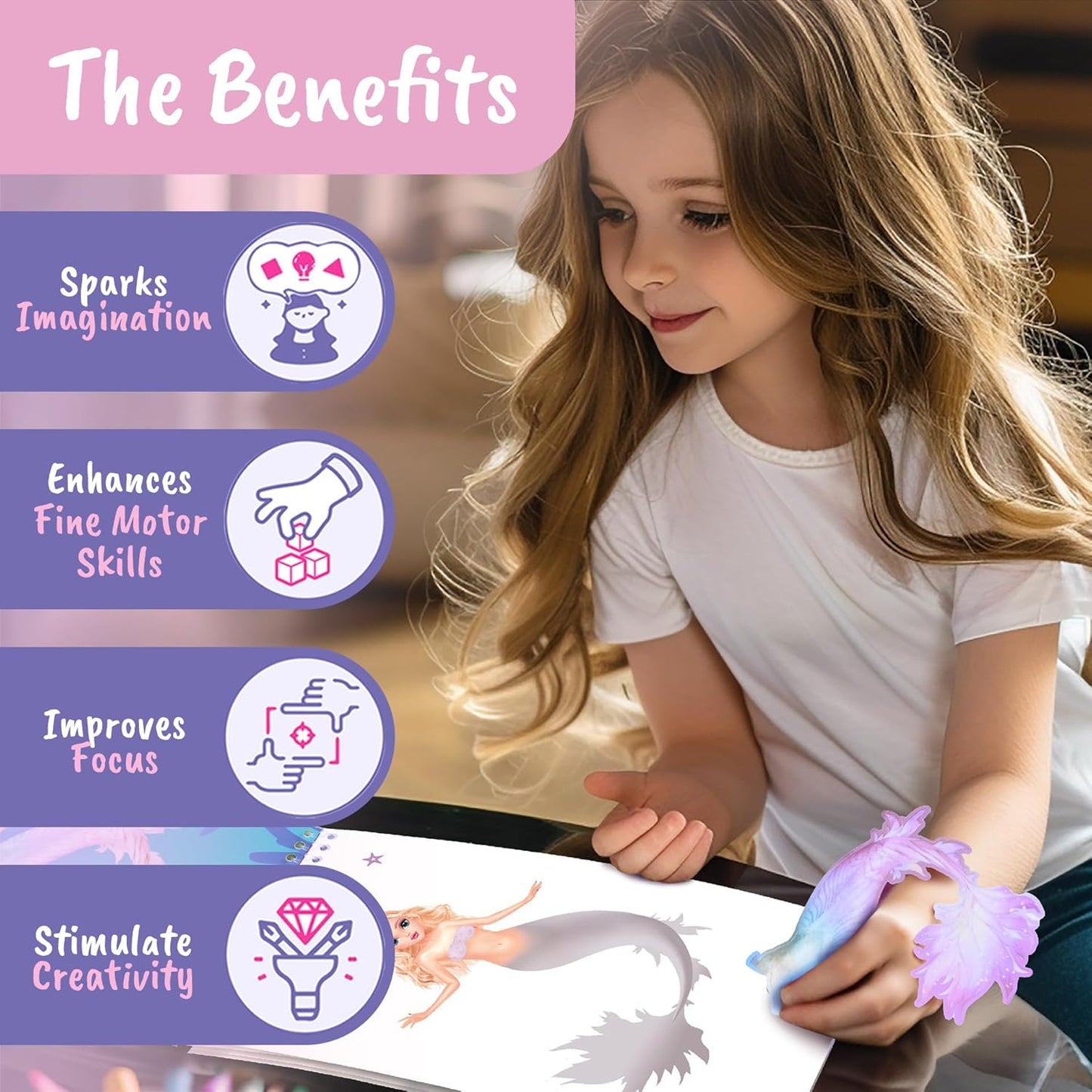 Sticker Dress up Mermaid - Sticker Activity Book for Kids. Learn Girls Fashion Design for Mermaid with Stickers and Guides for Kids 5 and up. Little Designer Creativity Book