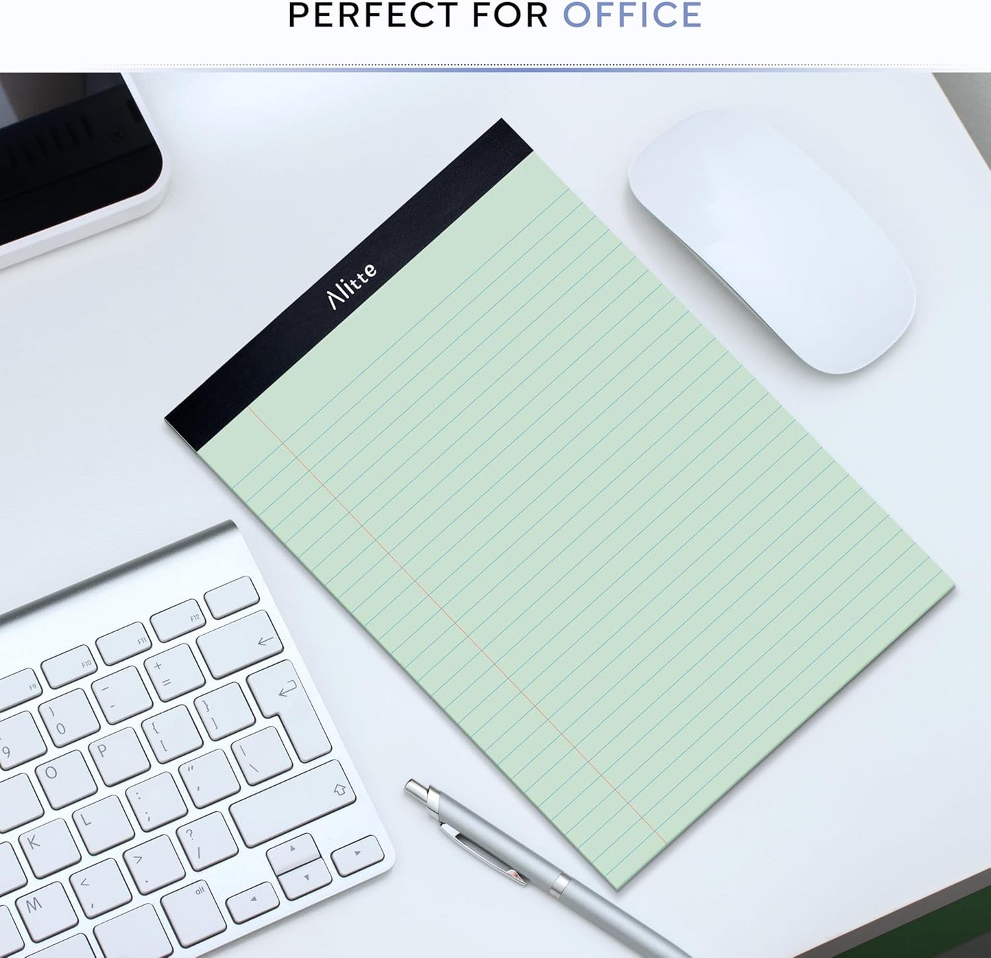 Colored Legal Pads 8.5 x 11, Pack of 12 - Perforated Wide Ruled Writing Note Pads - Premium Thick Paper, No Ink Bleeding - Lined Legal Pad For Home, Office, School, Business - 50 Sheets