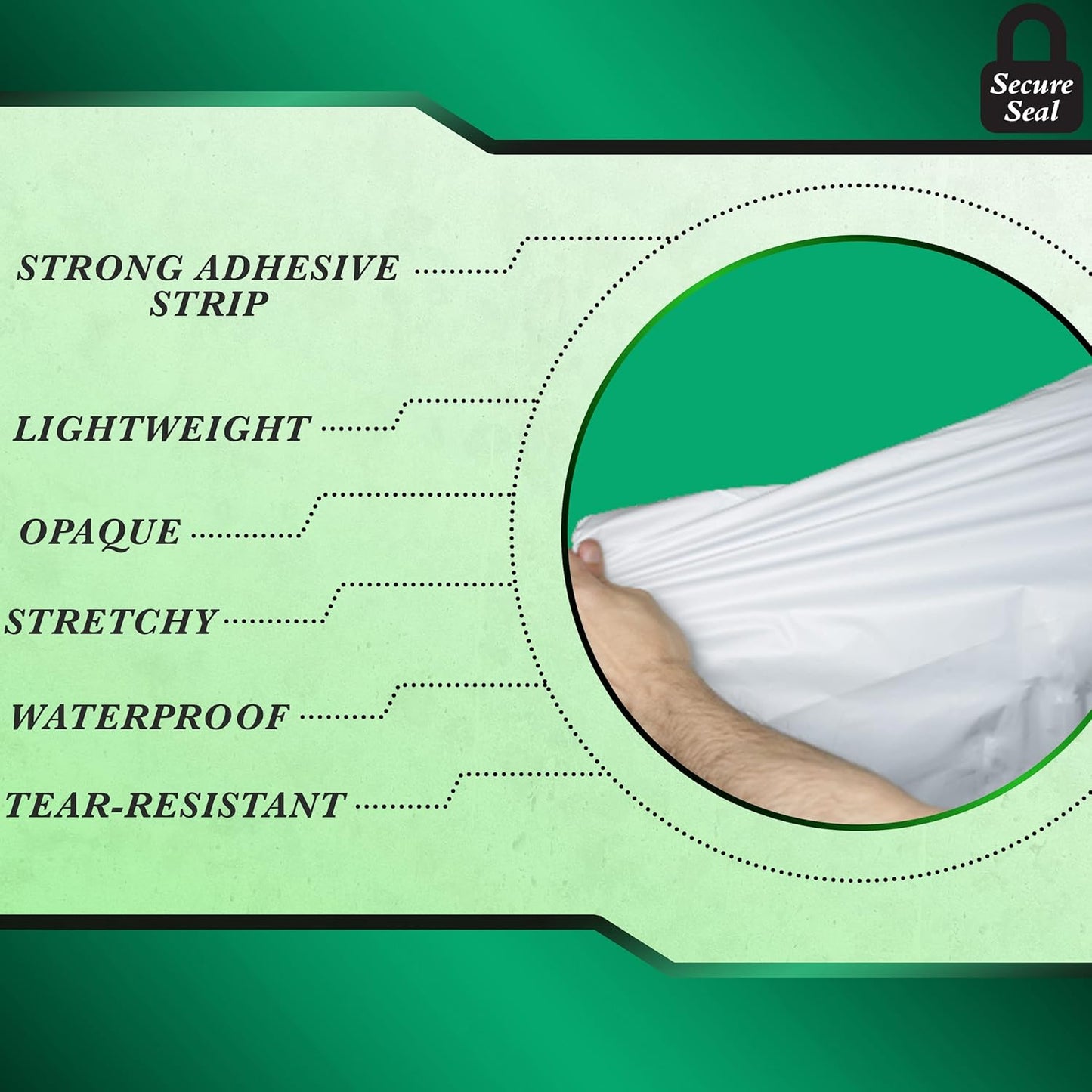 8000 Pack Secure Seal White Poly Mailers Shipping Bags - Safe Shipping with 4x6 Mailers Poly Bags - E-Commerce Poly Bags for Shipping - Self Sealing 2 Mil Poly Shipping Envelopes