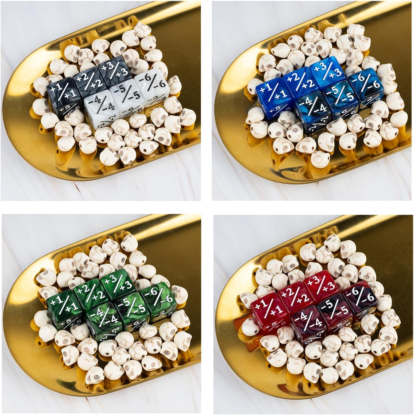 51 Pieces MTG Counter Dice Plus 1 Life Counters +1/+1 Tokens 6 Sided Dice Set for Magic The Gathering, MTG, TCG, Cards Gaming Accessories