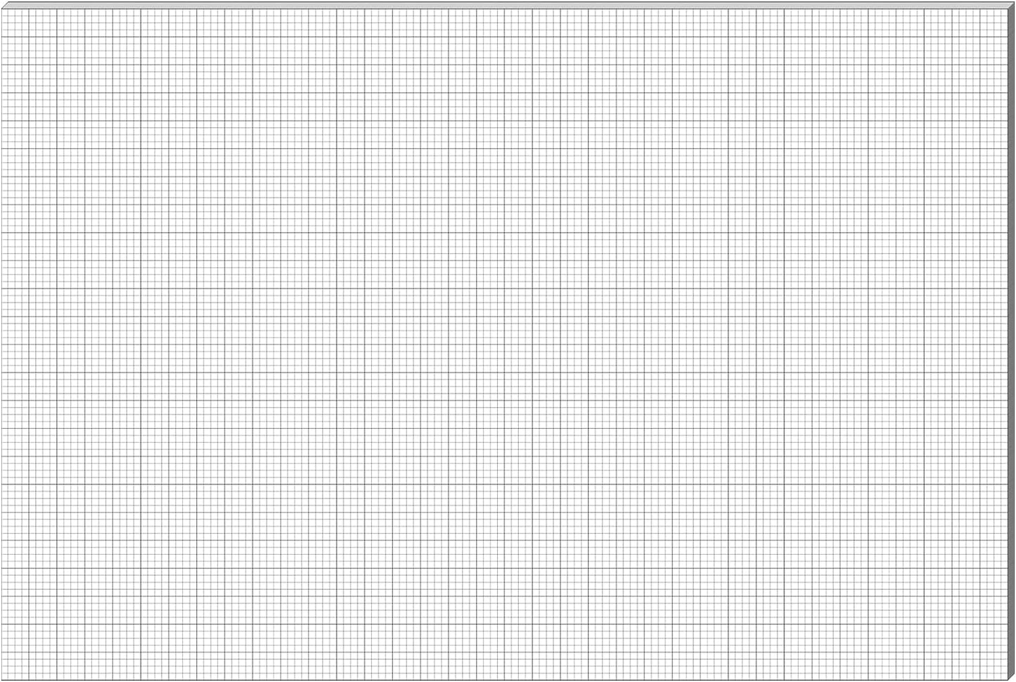 25 Sheet Graph Paper Pad 24" x 36" Large Graph 1" and 1/4" Ruled Grid Paper for Engineer Architect Designer Mathematician Draftsmen Sketch House Commercial Building Plan Drafting(White)