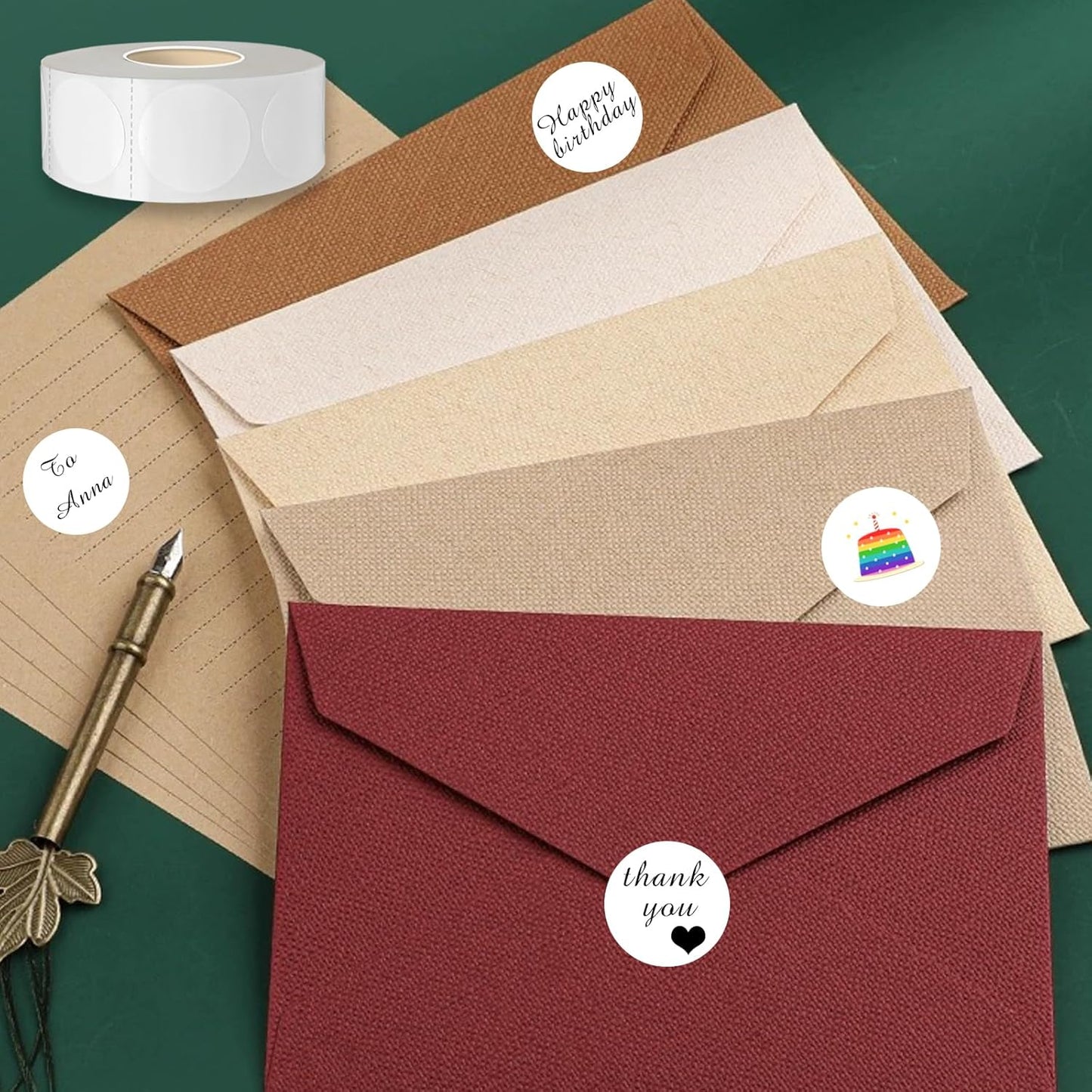 1 Inch White Round Thermal Sticker Labels, Self-Adhesive Circle Direct Thermal Label, Multi-Purpose Roll Sticker with Perforation Line（ 1000 Labels, 1 Roll ）