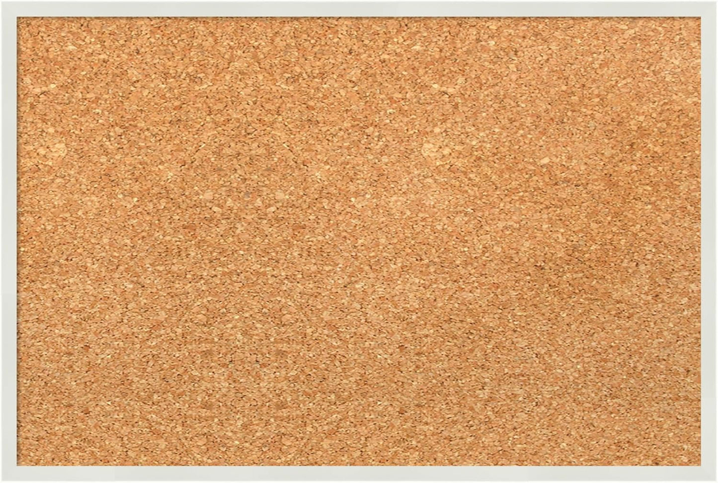 Amanti Art Natural Cork Board for Wall, 13x19 Vision Board with White Frame, Small Corkboard Office Decor for Home Organization, Modern Corkboard Pinboard to Display Items for Home Organization in