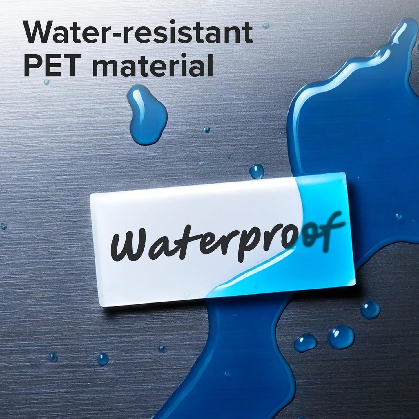 Dry Erase Magnetic Labels - Reusable Sticky Notes - Magnetic Notepads for Refrigerator (White, 25)