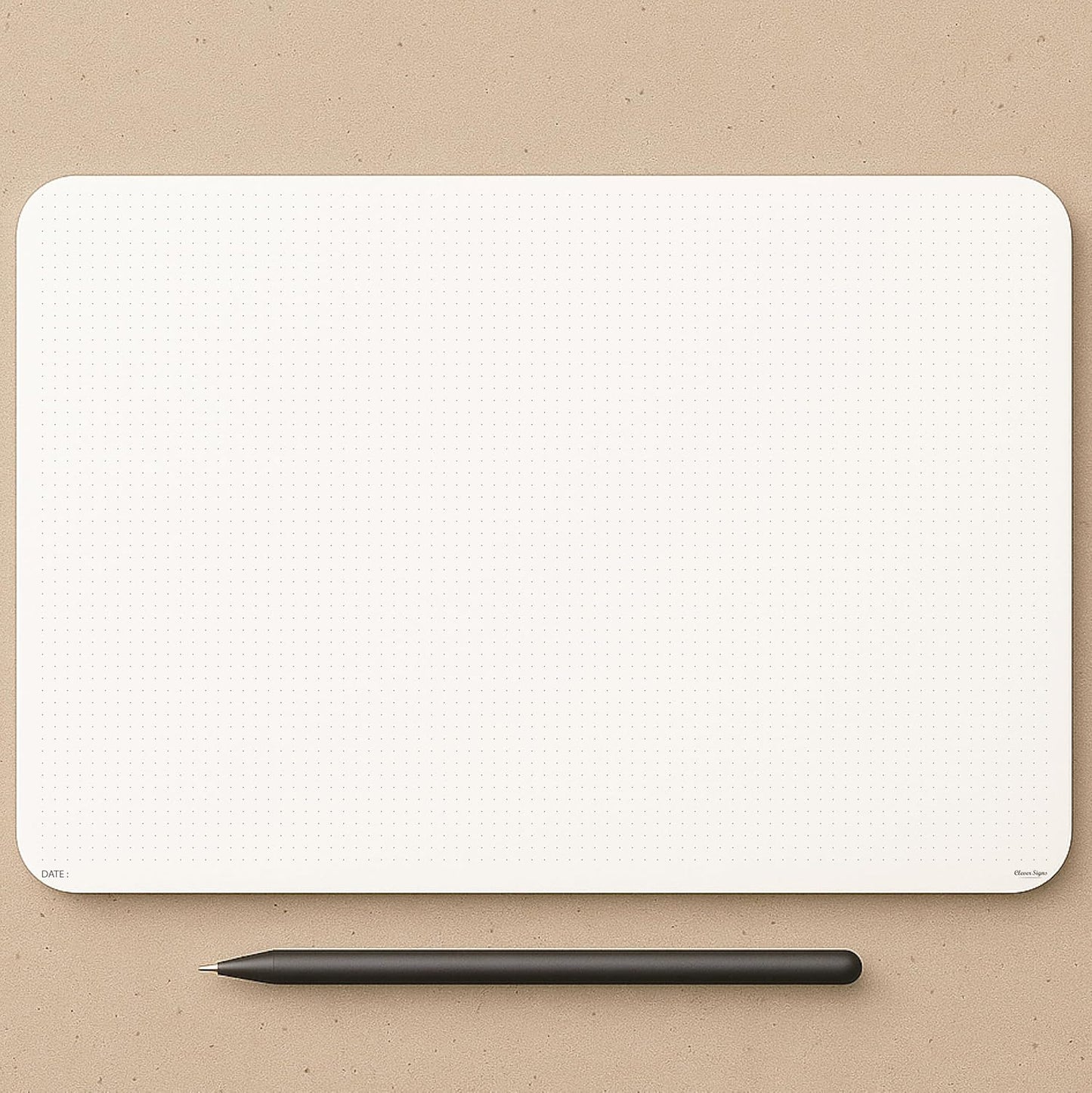 CLEVER SIGNS A3 Dot Grid Notepad (11,70" x 16,55") - XLarge Dotted Memo Desk Pads-Premium Paper with Cardboard Back Support - Ideal for Note-taking, Planning, Sketching, and Journaling