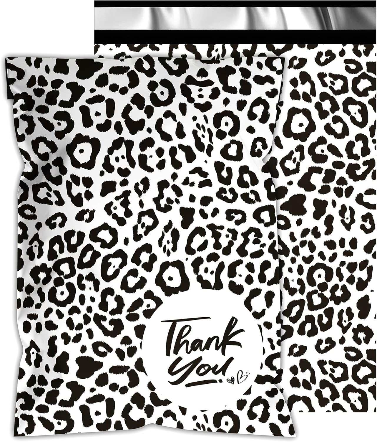 Poly Mailers 10x13 Inch 100 Pcs - Leopard Printed Shipping Bags, 2.4mil Thickness, Waterproof and Tear Resistant Mailing Envelopes, Self-Sealing Packaging Bags for Small Business