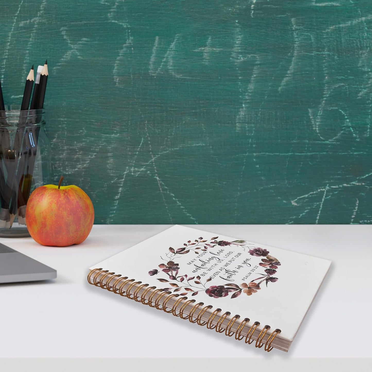 VNWEK Bible Christian Spiral Notebook Journal - Christian Notebook for Women, Christian Art Gifts, Bible Gifts, 5.5x8.3 Notebook Spiral Bound with Writing Pads