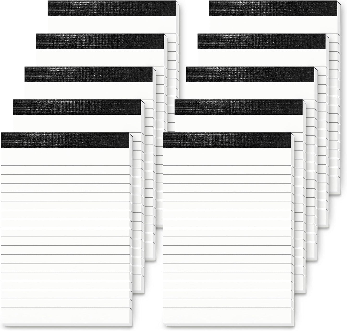 10 Pack Notepad Small Lined Writing Notepads 4 x 6 Inch Memo Pads Refills Paper Tear off Note Pads 4 x 6” Scratch Pads Server Writing Pad Small Notebook with 30 sheets in Each Pad for School Office