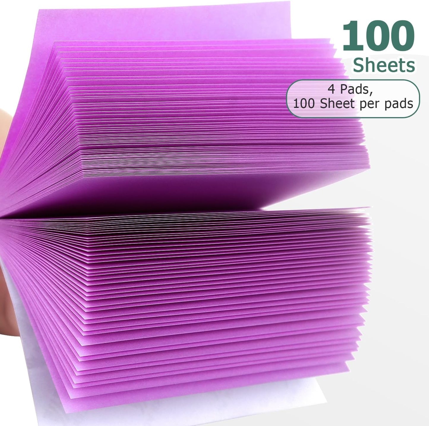 Sticky Notes 3x3 Self-Stick Notes Bright Colors Sticky Notes 4 Pads 100 Sheets/Pad (Purple)