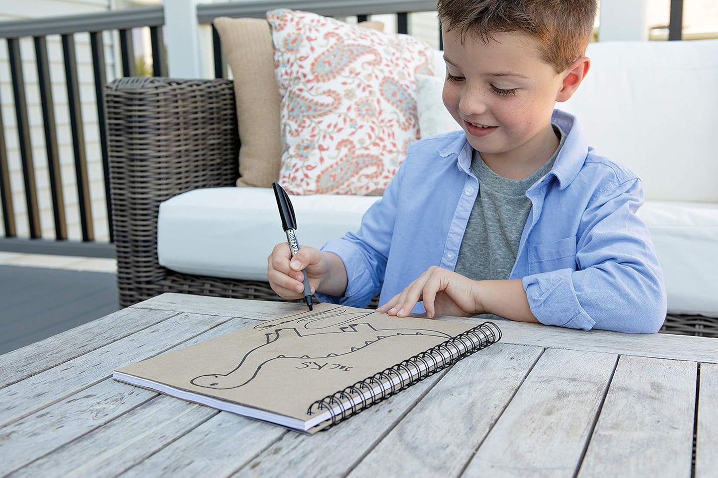 UCreate Create Your Own Cover Sketch Diary, Nat. Chip Cvr., 11" x 8-1/2", 50 Sheets