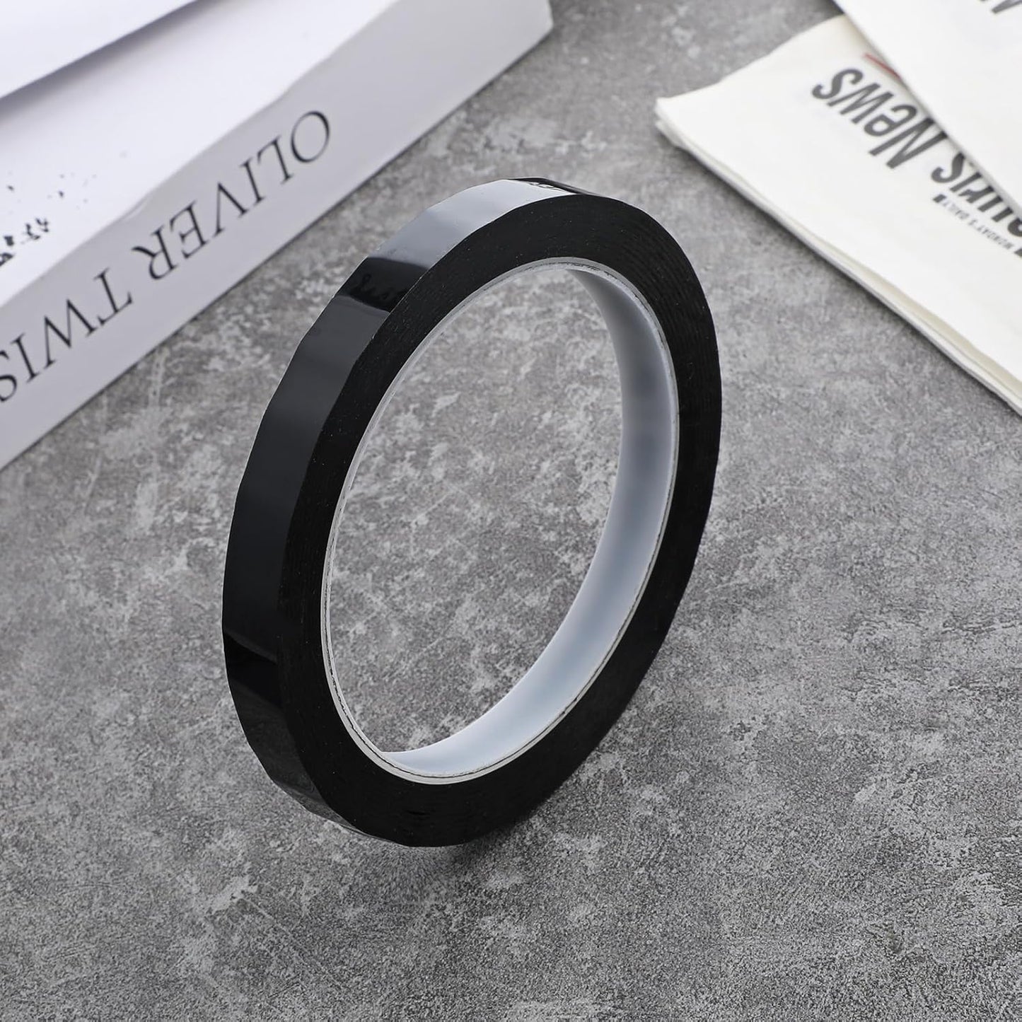 Black Graphic Whiteboard Tape 1/2 Inch X 55 Yards Self Adhesive Chart Line Tape for Dry Erase Board Chart Line Grid Marking