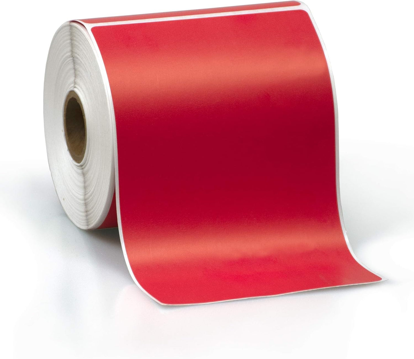 4" X 6" Direct Thermal Perforated Stickers Labels for Shipping Labels, Inventory, and Color Coding - Compatible with Zebra, Rollo, Godex and More (Red, 12 Rolls)