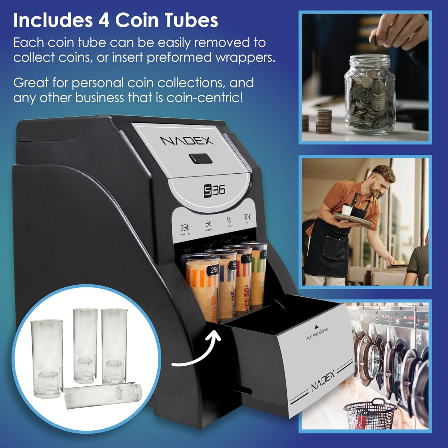 Nadex 36SE Coin Sorter