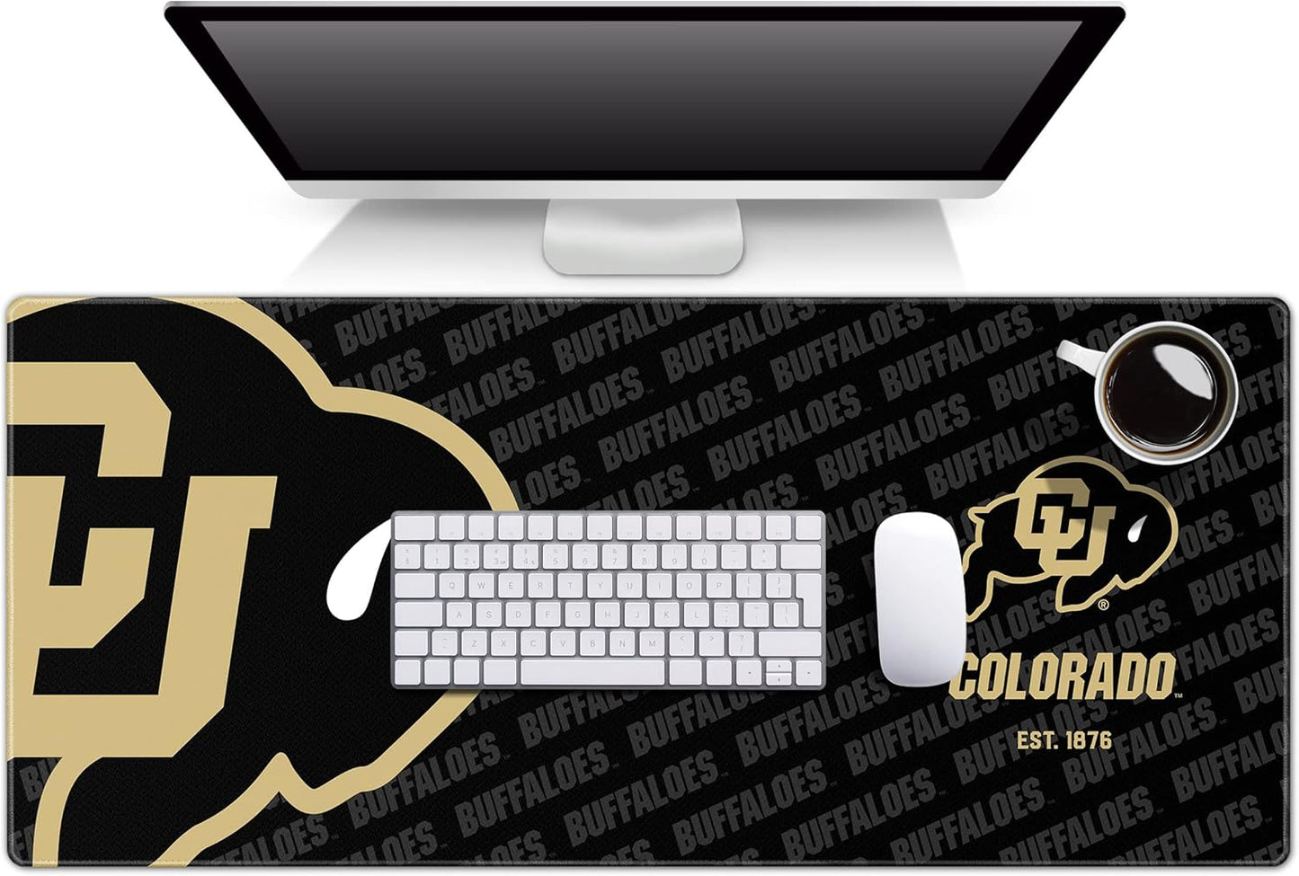 YouTheFan NCAA Colorado Buffaloes Logo Series Desk Pad