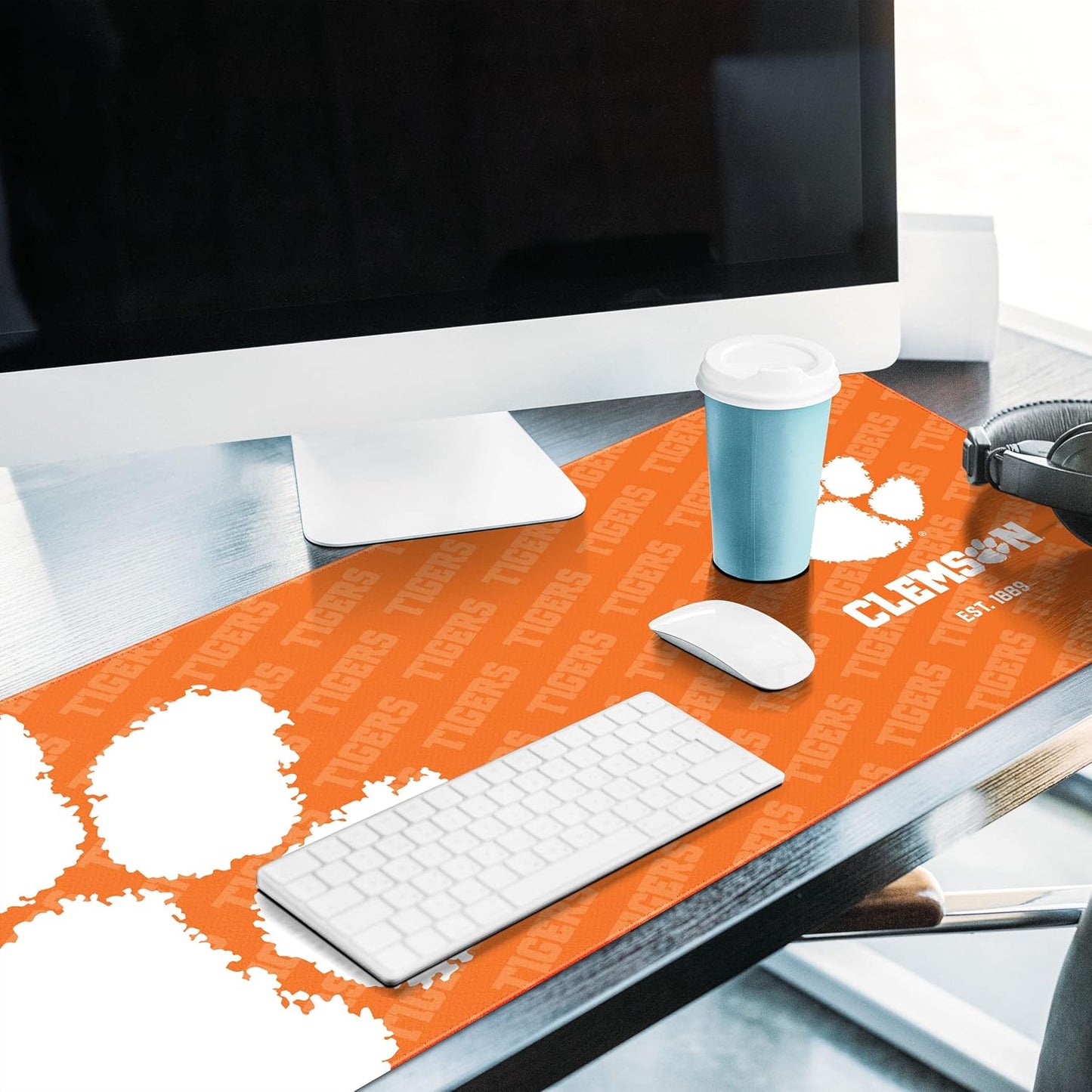 YouTheFan NCAA Clemson Tigers Logo Series Desk Pad