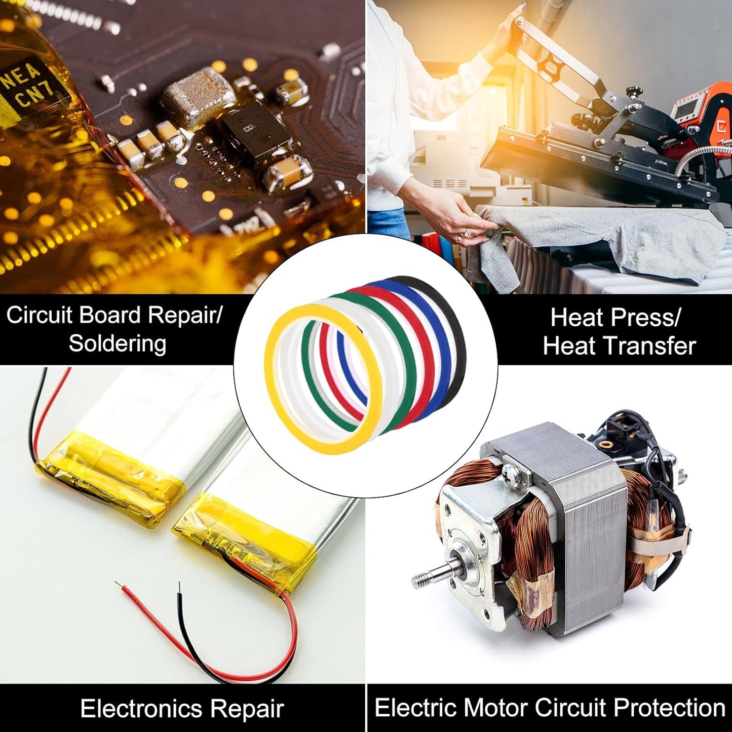 uxcell 1/4" x 60 Yard Graphic Tape Whiteboard Grid Marking Tape Pinstripe Chart Line, Blue