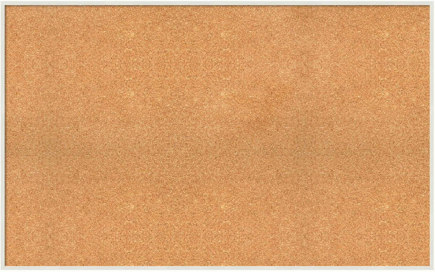Amanti Art Natural Cork Board for Wall, 27x43 Vision Board with White Frame, Oversize Corkboard Office Decor for Home Organization, Modern Corkboard Pinboard to Display Items for Home Organization in