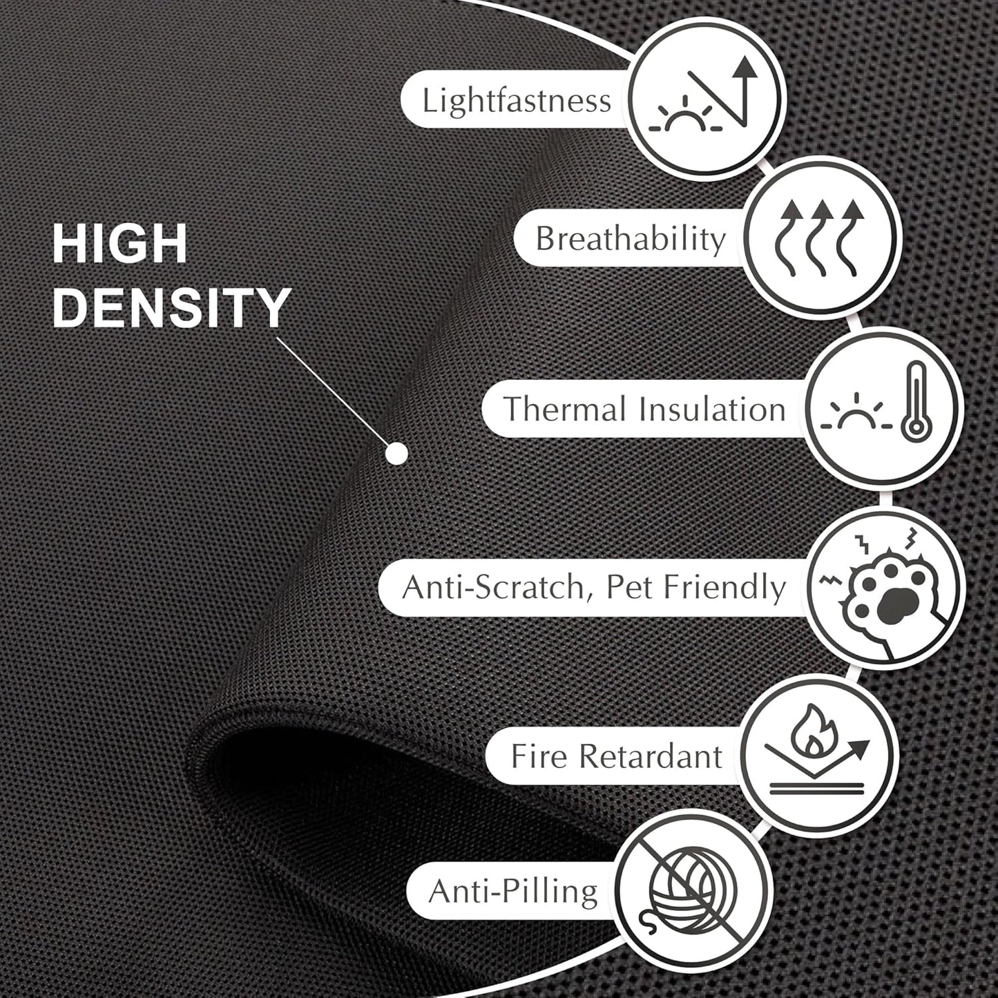 DECOLAB Room Partition Panel, Freestanding Portable Privacy Cubicle Partition for Offices, Classroom, Studio, Healthcare, Workspace, Scratch Resistance, 29"x65" Midnight