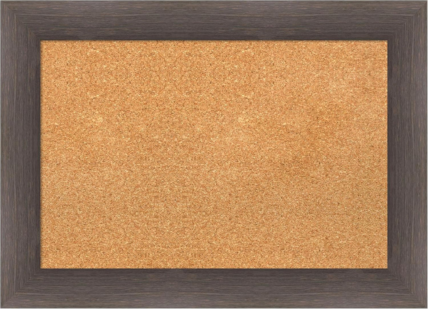 Amanti Art Natural Cork Board for Wall, 21x29 Vision Board with Brown Wood Frame, Medium Corkboard Office Decor for Home Organization, Country Rustic Corkboard Pinboard to Display Items for Home
