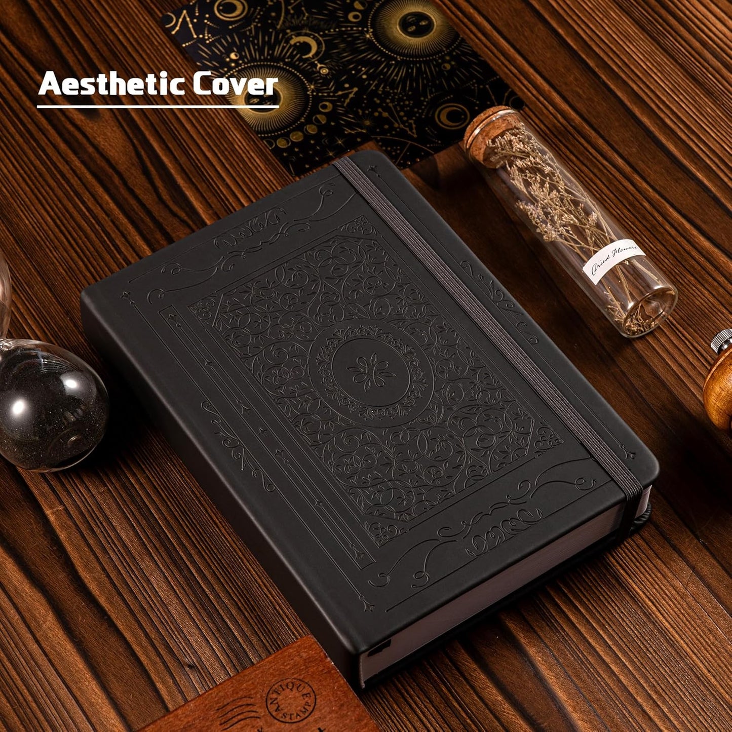 TIEFOSSI Bullet Dotted Journal Notebook, 160gsm 256 Numbered Thick Paper, A5 Hardcover Dotted Grid Diary for Women Men Work Writing, Bullet Dot Journaling, Drawing, 5.8 x 8.3 in